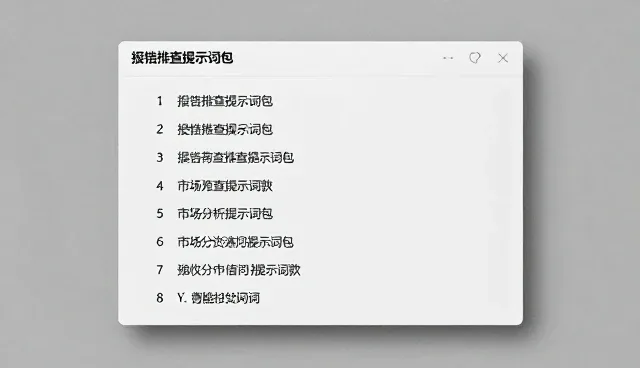 数据分析提示词使用中的限制条件检查要点
